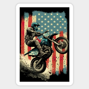 Dirt Bike Stunt Around Money Sticker